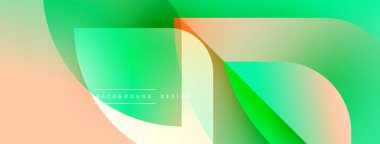 Soyut akışkan şekiller harmanlanarak, canlı bir arkaplan oluşturur. Şeftali, yeşil renkler tasarımda baskın. Minimalist estetik.