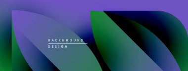 Soyut gradyanlar mor, yeşil ve mavi renkleri harmanlarlar. Minimalist metin, arkaplan tasarımını akışkan şekiller üzerinde okur. Modern görsel sunum.
