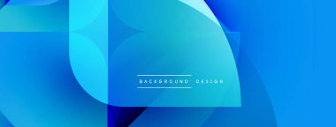 Soyut mavi eğimler dinamik şekiller yaratır. Modern tasarım elementleri teknoloji, yenilik, akıcılık öneriyor. Minimum metin arkaplan tasarımı okur.