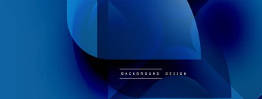 Soyut mavi gradyanlar çakışıyor, dinamik görsel doku oluşturuyor. Modern tasarım hafif ışık efektleri, pürüzsüz geçişler içerir..