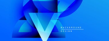 Soyut mavi tasarım dinamik şekiller, gradyanlar içerir. Sunumlar, afişler ve dijital sanat için modern arkaplan uygun.