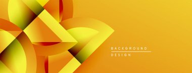 Soyut çiçek tasarımı. Canlı sarı, turuncu renkler dinamik kompozisyon oluşturur. Çeşitli projeler için modern arkaplan.