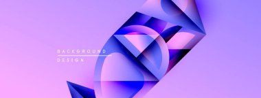 Soyut mor tasarım üst üste binen yarı şeffaf daireler. Gradyan renkler dinamik görsel efekt yaratır. Modern, temiz estetik.