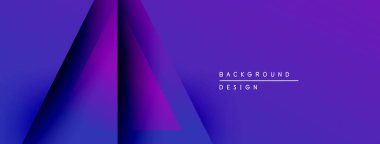 Soyut mor gradyan tasarım. Geometrik şekiller, dinamik görsel efekt oluşturur. Metin arkaplan tasarımı okur.