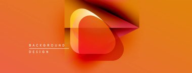 Soyut turuncu tasarım. Geometrik şekiller, dinamik görsel efekt oluşturur. Renkler derinlik sağlar, modern estetik.