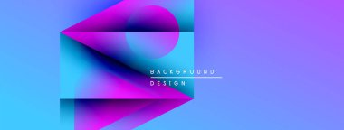 Soyut gradyan şekiller çakışıyor ve canlı bir görsel etki yaratıyor. Metin, kompozisyon içerisindeki arkaplan tasarımını okur.