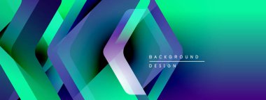 Soyut geometrik tasarım. Titreşimli gradyanlar katmanlı altıgen şekilleri yaratır. Modern estetik, dijital arkaplan veya sunumlar için uygun.