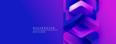 Soyut eğim arkaplanı. Altıgen katmanlar derinlik yaratır, mora doğru canlı mavi geçişler. Metin arka plan tasarımı okur. Modern, parlak görsel.