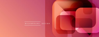 Soyut geometrik şekiller, gradyanlar, pembeler, kırmızılar modern arkaplan tasarımı yaratır. Mevcut en küçük metin, basit kompozisyon.