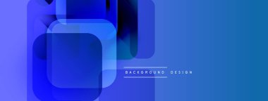 Soyut mavi geometrik şekiller modern arkaplan oluşturur. Renkler derinlik ve görsel ilgi sağlar. Mevcut en küçük metin.