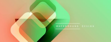 Soyut geometrik şekiller örtüşür, canlı bir değişim etkisi yaratır. Yumuşak renkler harmanlanır, modern arkaplan tasarımı oluşturulur.