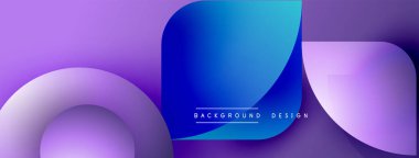 Soyut sıvı şekilleri, mor mavi gradyan. Modern tasarım elementleri dinamik görsel efekt yaratır. Arkaplanda metin arkaplan tasarımı var.