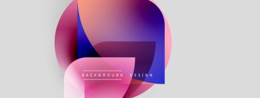 Soyut şekiller örtüşüyor, canlı renk değişimleri yaratıyor. Modern tasarım elementleri dijital sanat, arkaplan dokusu.