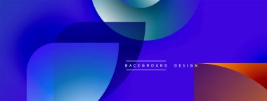 Soyut akışkan şekiller harmanlanarak canlı mavi ve mor renkler yaratır. Modern tasarım metin arkaplan tasarımı içerir. Minimalist estetik.