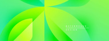 Soyut yeşil arkaplan. Pürüzsüz gradyanlar akışkan şekiller, modern tasarım elementleri yaratır. Minimalist estetik, canlı renk şeması.