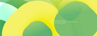 Soyut arkaplan özellikleri üst üste biniyor. Sarı, yeşil renkler modern görsel efektler yaratır. Basit tasarım, temiz estetik..