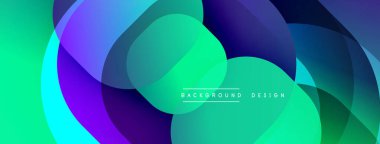 Soyut enerji katmanları örtüşüyor dinamik renkli görüntüler yaratıyor. Gradyan renkler harmanlanarak modern tasarım ögesini oluşturur.