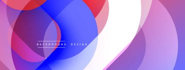 Soyut renkli çemberler örtüşüyor ve canlı modern bir arkaplan oluşturuyor. Gradyan renkler düzgün bir şekilde harmanlanarak, dinamik görsel efekt sağlar.