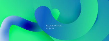 Soyut sıvı şekilleri, canlı gradyanlar. Mavi, yeşil renkler kusursuz bir şekilde harmanlanarak dinamik bir arka plan tasarımı yaratır. Modern estetik.