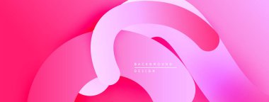Soyut pembe arka plan. Akan şekiller dinamik görsel efektler yaratır. Modern tasarım dijital projeler için uygundur. Yumuşak eğimler zarafet sunar.