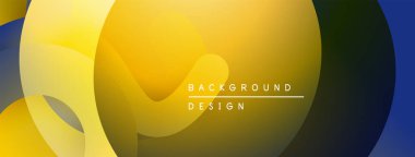 Soyut sarı, altın, donanma şekilleri örtüşüyor. Modern tasarım renk değişimlerine sahiptir, metin arkaplan tasarımı okur.