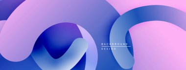 Soyut sıvı şekiller, canlı renklerin karışımı. Gradyan tasarım pürüzsüz geçişler yaratıyor, modern estetik. Arkaplan kıvrımları, yumuşak renkler.