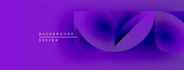 Mor soyut arka plan. Akışkan şekiller dinamik görsel efekt yaratır. Modern tasarım ögeleri parlak kompozisyon sunar.
