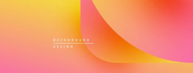 Soyut eğim arkaplanı. Sıcak renkler karışıyor, pürüzsüz geçişler yaratıyor. Metin kaplamalı minimalist tasarım. Modern estetik.