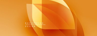 Soyut turuncu tasarım. Üst üste binen katmanlar dinamik görsel efekt yaratır. Çeşitli projeler için modern arkaplan.