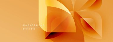 Soyut turuncu tasarım. Katmanlı şekiller dinamik görsel efektler yaratır. Sıcak tonlar enerjiyi, modernliği işaret ediyor. Mevcut en küçük metin.