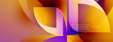 Soyut sıvı şekiller, canlı renklerin karışımı. Turuncu, sarı, mor renkler dinamik bileşim oluşturur. Arka planlar için modern tasarım ögesi.