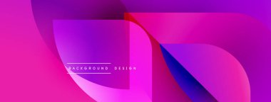 Soyut sıvı şekiller, canlı pembeler, morlar modern arka plan yaratır. Gradyan renkler pürüzsüz, dinamik bileşim.