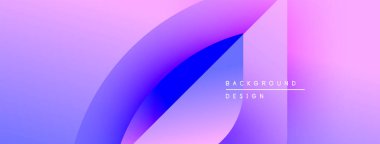 Soyut eğim arkaplanı. Mor, mavi renkler düzgün bir şekilde harmanlanır. Metin elementli minimalist tasarım. Modern estetik.