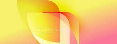 Soyut eğim arkaplanı. Sıvı şekiller üst üste binerek sıcak renk değişimi yaratıyor. Tasarım sarı, turuncu, pembe renklere sahiptir. Modern estetik.