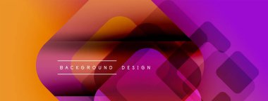 Soyut, enerjik bir arkaplan. Üst üste binen kareler dinamik değişim etkisi yaratır. Sancaklar ve sunumlar için modern tasarım uygun.