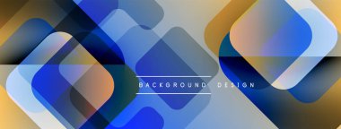 Soyut geometrik şekiller örtüşüyor, canlı renk eğimleri yaratıyor. Arkaplan ve sunumlar için uygun modern tasarım.