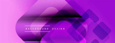 Soyut mor arkaplan. Üst üste binen yuvarlak şekiller dinamik görsel efekt yaratır. Metin arka plan tasarımı okur. Modern, canlı kompozisyon.