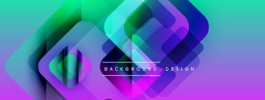 Soyut geometrik şekiller örtüşür, canlı bir değişim etkisi yaratır. Arkaplan ve sunumlar için uygun modern tasarım.