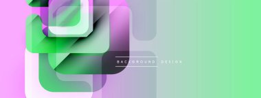 Soyut geometrik şekiller çakışıyor. Pastel renkler harmanlanır, modern arkaplan tasarımı oluşturulur. Minimalist tarz, pürüzsüz gradyanlar mevcut.