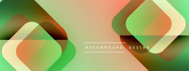 Soyut geometrik şekiller örtüşür, canlı gradyanlar yaratır. Yumuşak renkler harmanlanarak modern arkaplan tasarımı oluşturur. Minimalist estetik.
