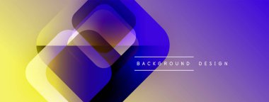 Soyut gradyan şekiller çakışıyor. Sarı, mor renkler modern görsel efektler yaratır. Metin arka plan tasarımı okur. Basit, temiz estetik..
