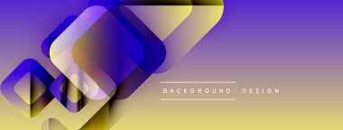 Soyut geometrik şekiller örtüşür, canlı bir değişim etkisi yaratır. Mor, altın renkleri tasarıma hakim. Modern, şık arkaplan.