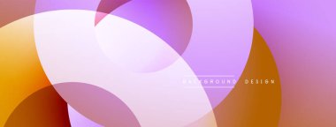 Soyut sıvı şekilleri örtüşür ve canlı bir arkaplan oluşturur. Renkler turuncu, pembe, mor, beyaz. Modern tasarım ögesi.