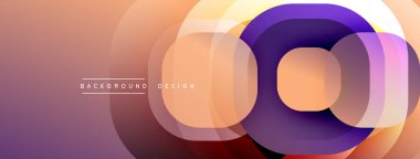 Soyut katmanlar canlı bir eğim yaratır. Ortak merkezli çemberler modern estetik sunarak kompozisyona hükmediyor. Metin arkaplan tasarımı okur.