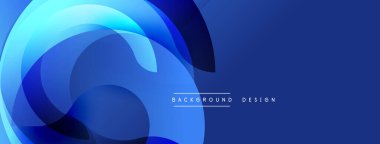 Soyut mavi tasarım üst üste binen şeffaf daireler. Modern estetik, arka planlar, afişler, sunumlar için uygun. Basit, temiz kompozisyon.