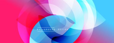 Soyut renkli tasarım. Dinamik akış şekilleri modern görsel etki yaratır. Gradyan renkler pürüzsüzce harmanlanır, canlı estetik sunar.