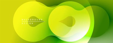 Soyut sıvı şekilleri, canlı yeşil renkler, pürüzsüz gradyanlar. Arka planlar ve sunumlar için modern tasarım öğesi. Minimalist estetik.