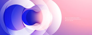 Soyut akışkan şekiller, canlı pembeler, maviler dinamik gradyan arkaplan oluşturur. Modern tasarım, pürüzsüz geçişler görünür.