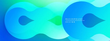 Soyut sıvı şekilleri canlı mavileri, yeşillikleri harmanlıyor. Gradyan dinamik, modern arkaplan tasarımı yaratır. Yumuşak kıvrımlar hareketi, enerjiyi gösterir.