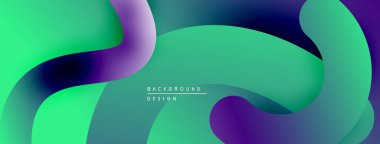 Soyut sıvı şekiller, canlı renklerin karışımı. Modern tasarım, pürüzsüz eğimler dinamik kompozisyon yaratır. Arkaplan hareket ve derinlik öneriyor.